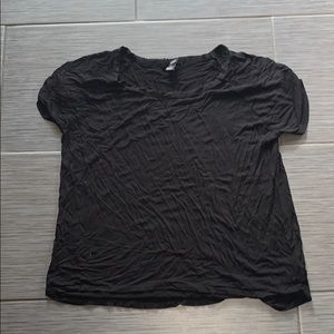 Black short sleeve T-shirt